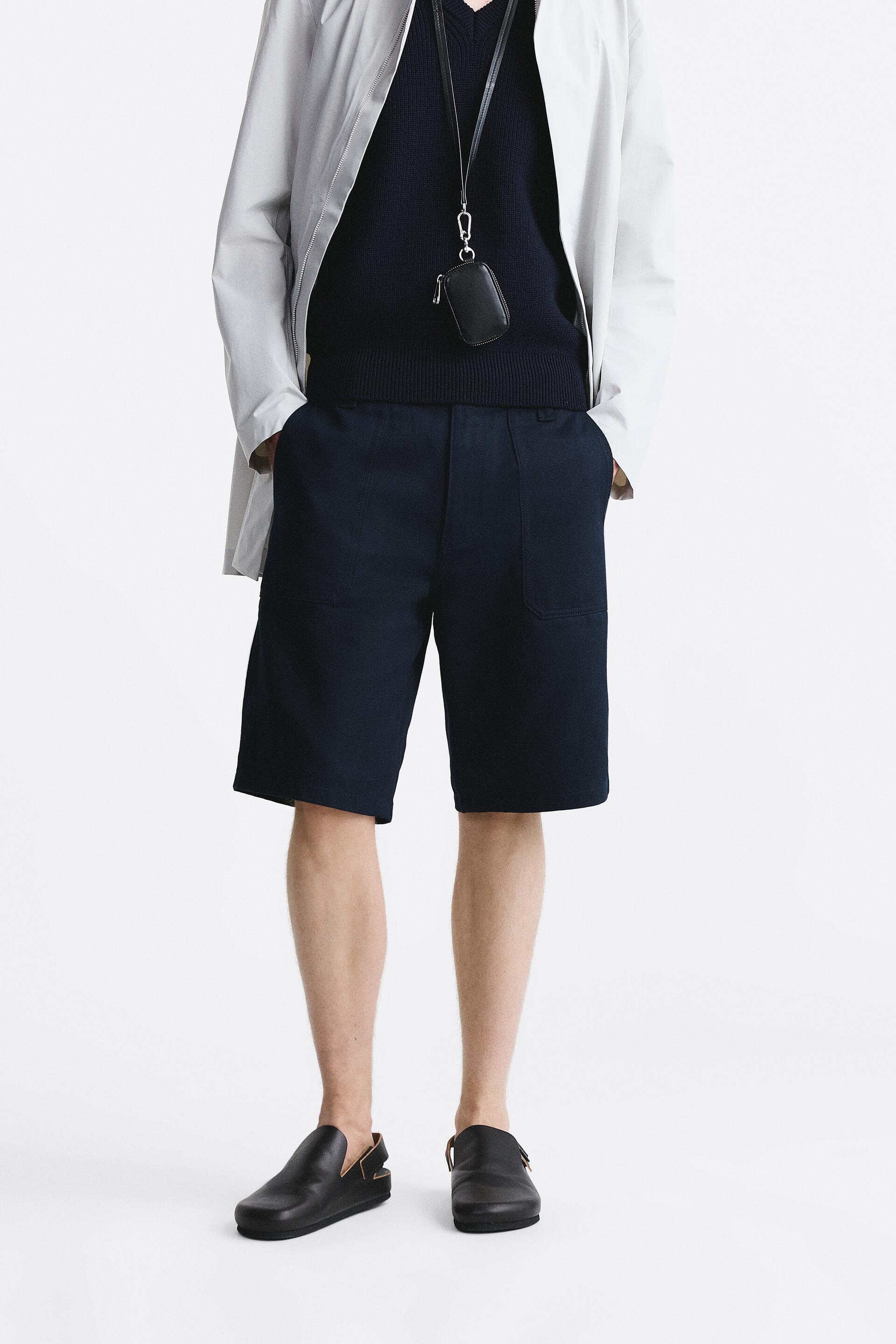

Шорты мужские ZARA 05862455 синие 42 (доставка из-за рубежа), Синий, 05862455