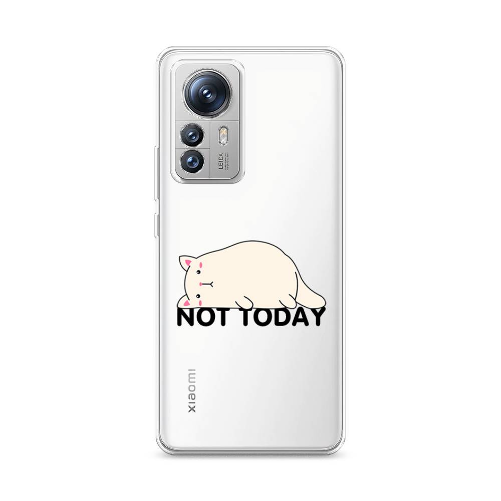

Чехол на Xiaomi 12S Pro "Cat not today", Белый;розовый;черный, 316150-1