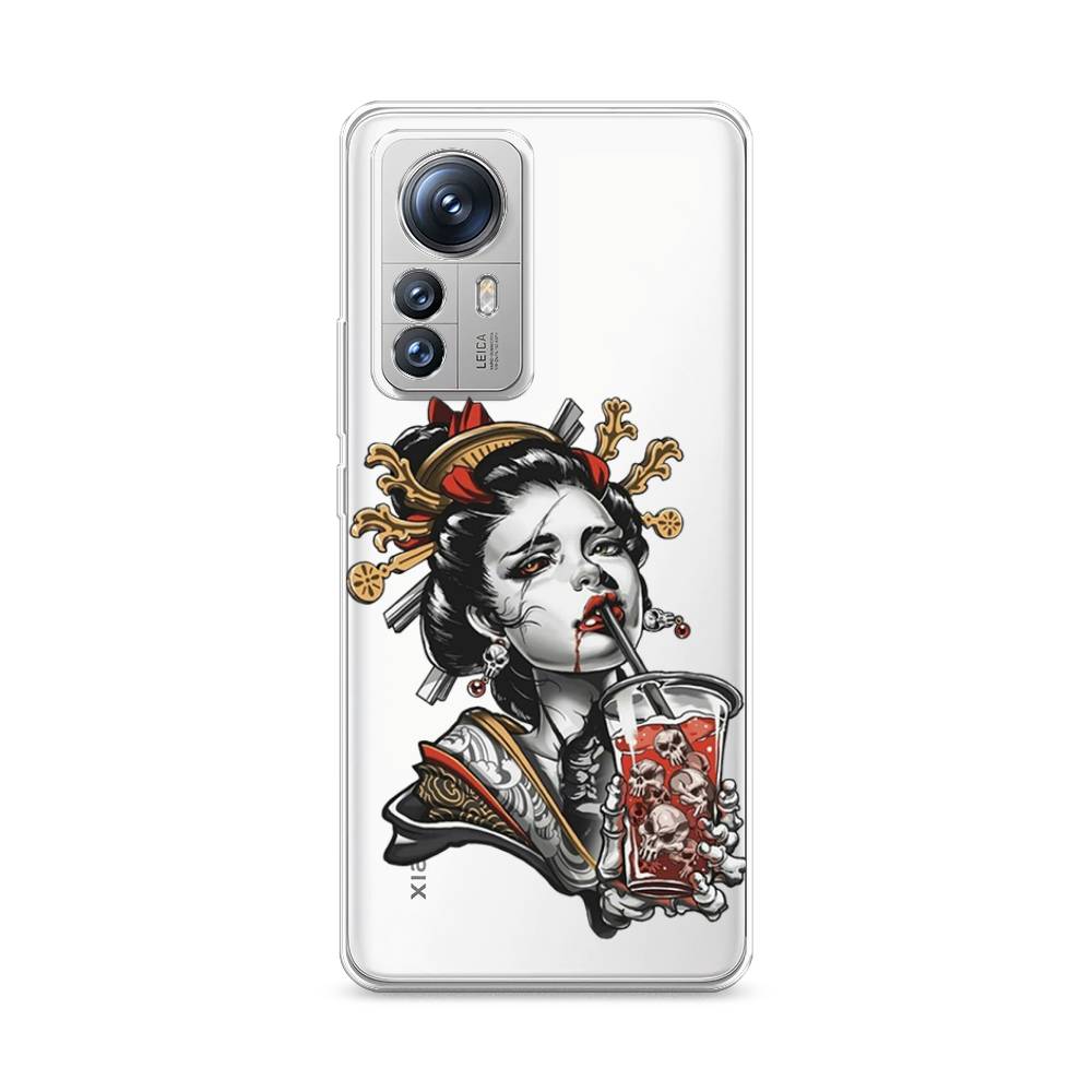 

Чехол на Xiaomi 12S Pro "Опасная гейша", Красный;черный;серый, 316150-4