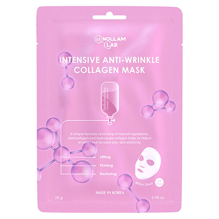 фото Маска для лица intensive anti-wrinkle collagen mask nollam lab, 28 мл