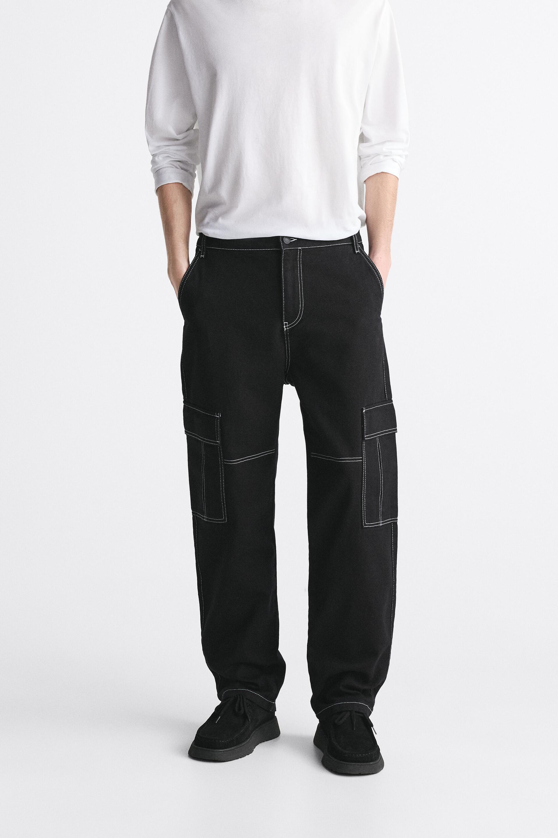 

Брюки мужские ZARA 05862430 черные 46 RU (доставка из-за рубежа), Черный, 05862430