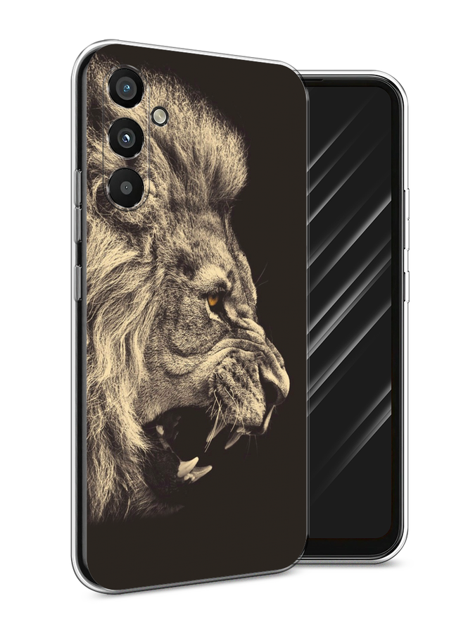 

Чехол Awog на Samsung Galaxy A34 "Львиный рык 2", Бежевый;черный, 2107850-1