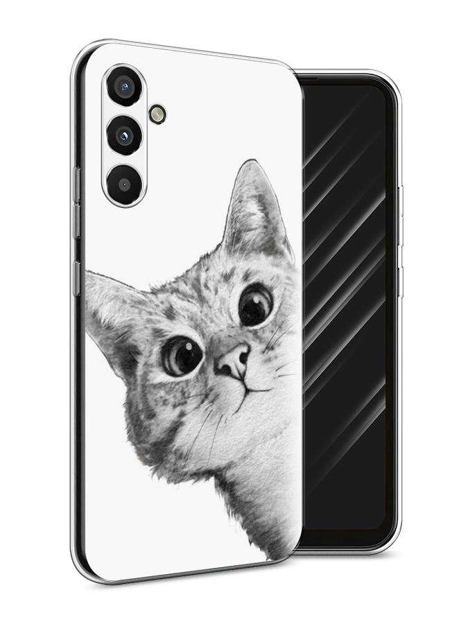 

Чехол Awog на Samsung Galaxy A34 "Кот рисунок черно-белый", Черный, 2107850-1