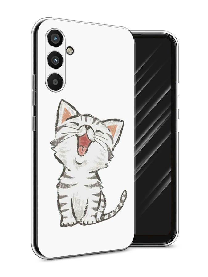 

Чехол Awog на Samsung Galaxy A34 "Котенок рисованный", Серый;белый, 2107850-1