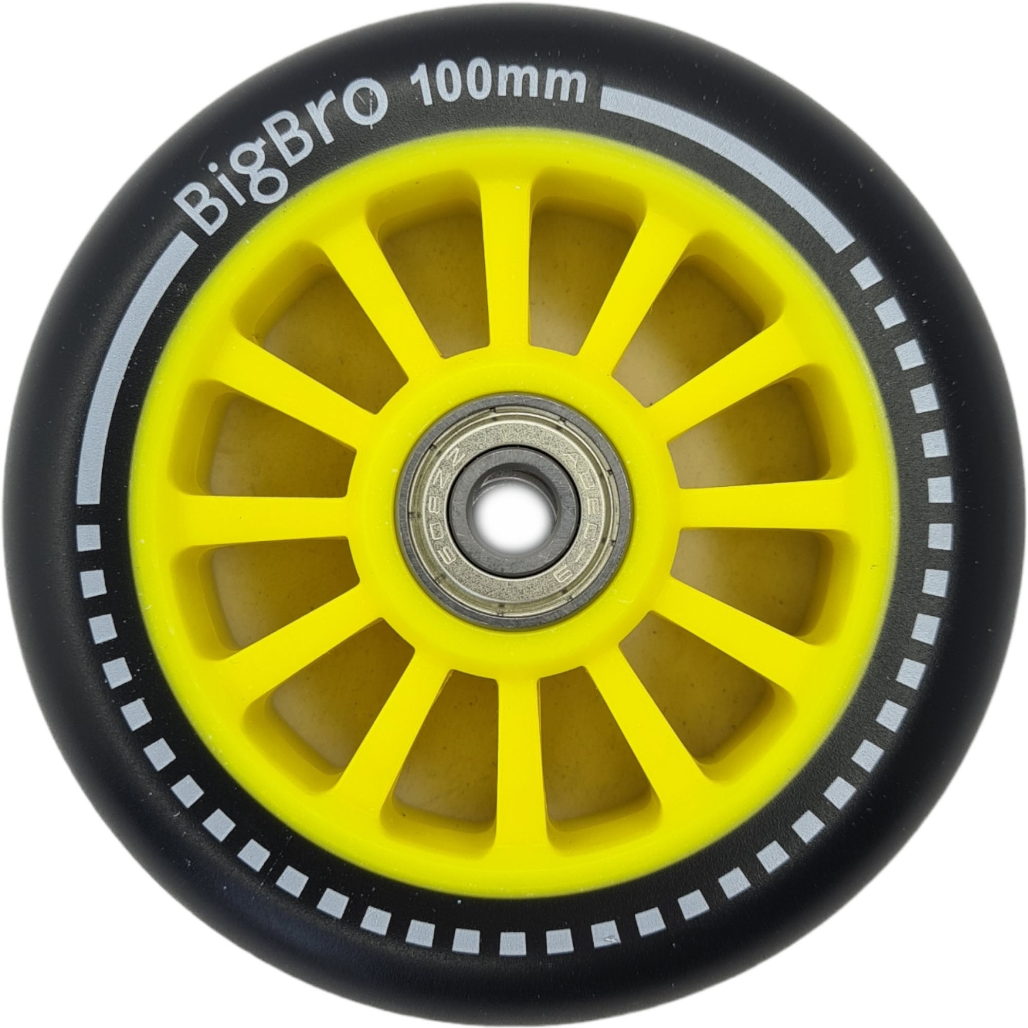 Колесо для самоката BIG BRO 100х24 мм пластиковое, желтое