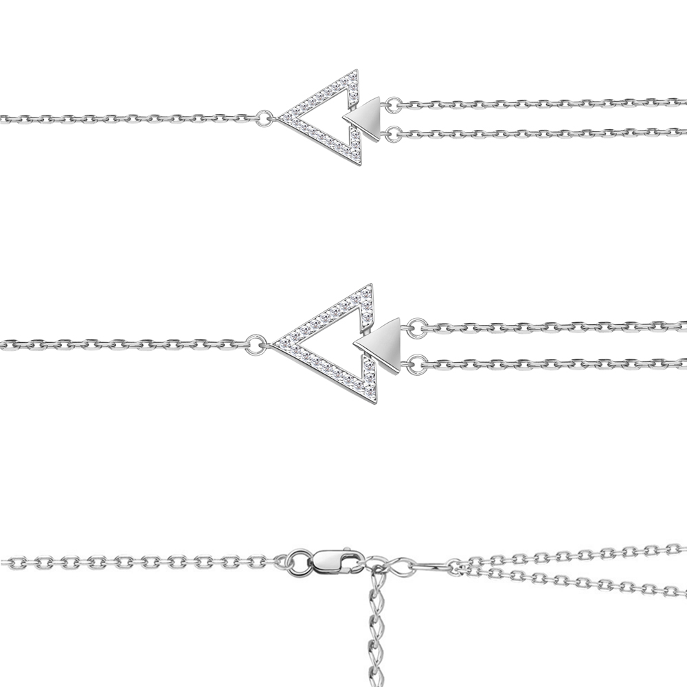 

Браслет из серебра с фианитом Aquamarine Aquamarine 74587А_925_р р. 16, 74587А_925_р