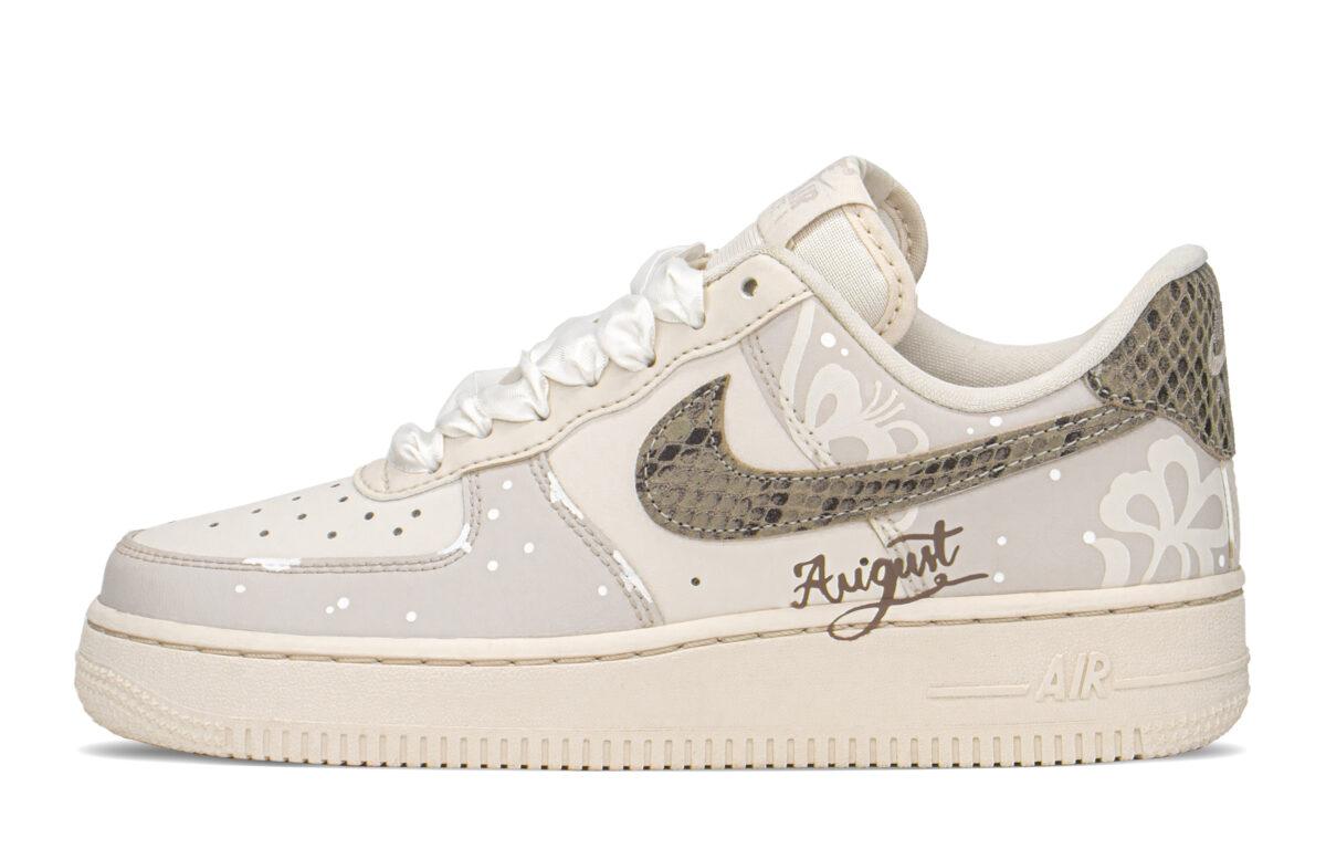 

Кеды унисекс Nike Air Force 1 Low бежевые 38 EU, Бежевый, Air Force 1 Low