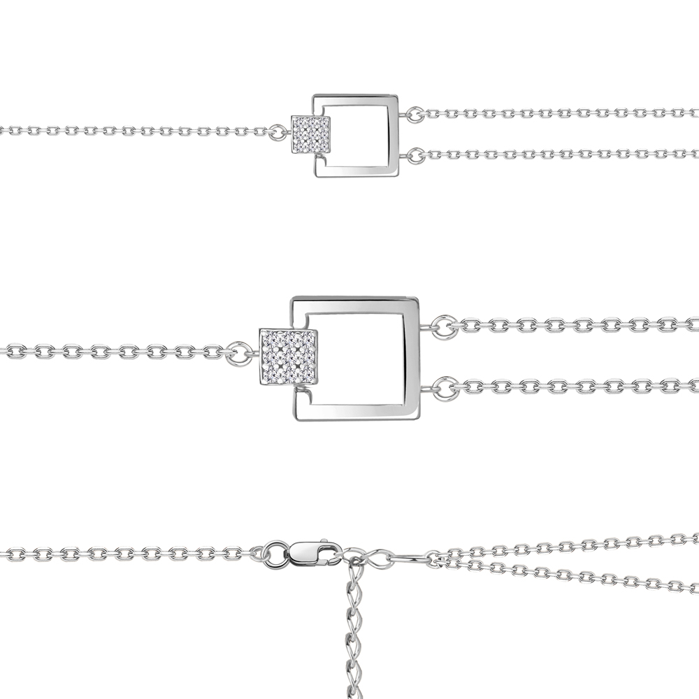 

Браслет из серебра с фианитом Aquamarine Aquamarine 74584А_925_р р. 16, 74584А_925_р
