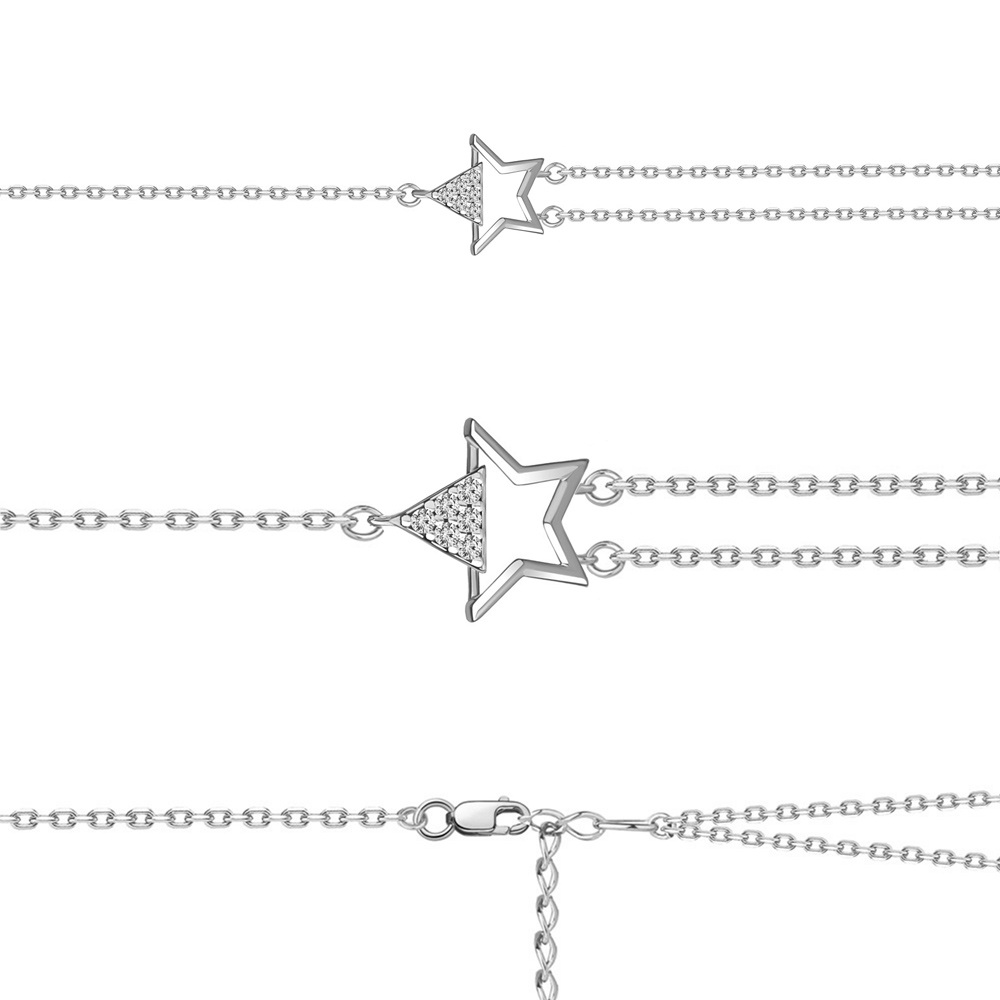 

Браслет из серебра с фианитом р. 16 Aquamarine 74583А_925_р, 74583А_925_р