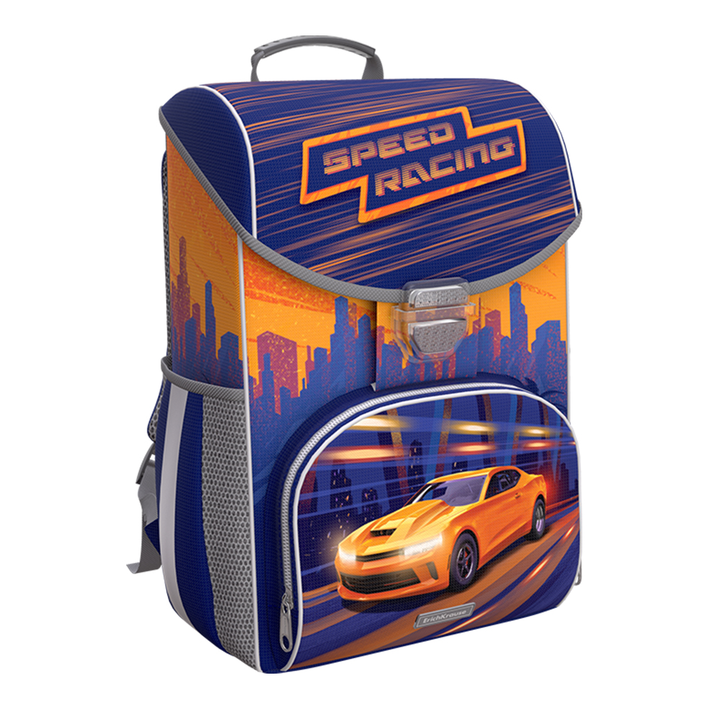 

Школьныйранец с грудной перемычкой ErichKrause ErgoLine 15L Sport Carс 60087, Синий, ErgoLine