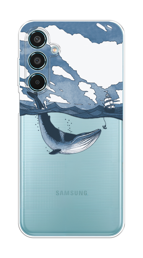 

Чехол на Samsung Galaxy M35 "Большой кит", Синий, 2110050-1