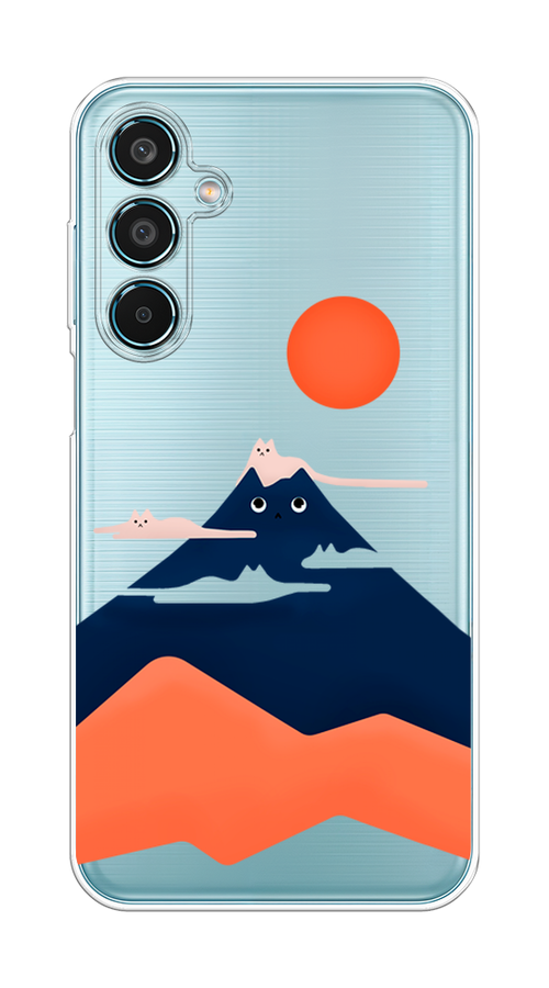 

Чехол на Samsung Galaxy M35 "Кот-гора", Черный;оранжевый, 2110050-1