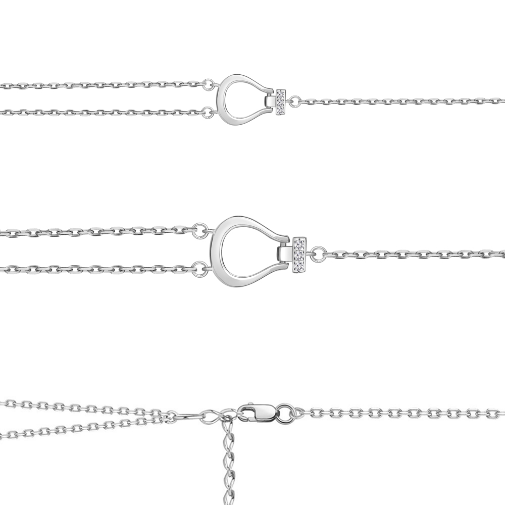 

Браслет из серебра с фианитом р. 17 Aquamarine 74581А_925_р, 74581А_925_р
