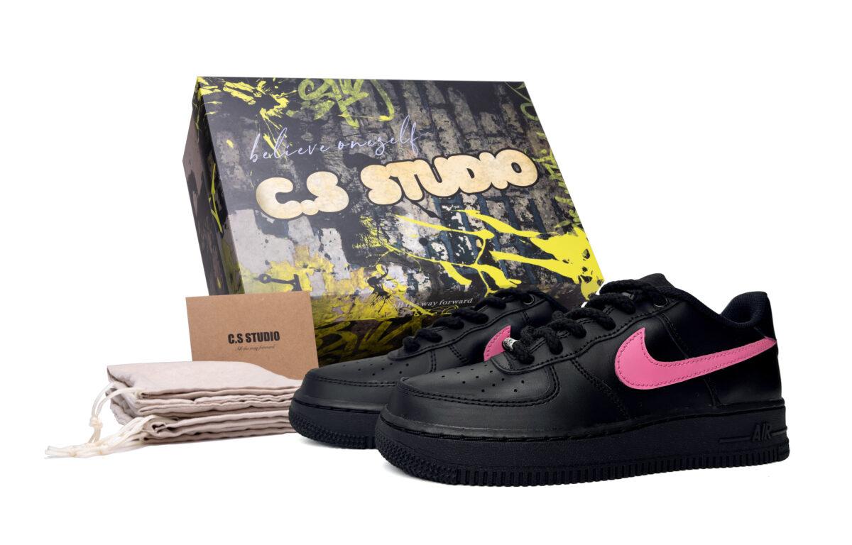 

Кеды унисекс Nike Air Force 1 Low черные 36.5 EU, Черный, Air Force 1 Low