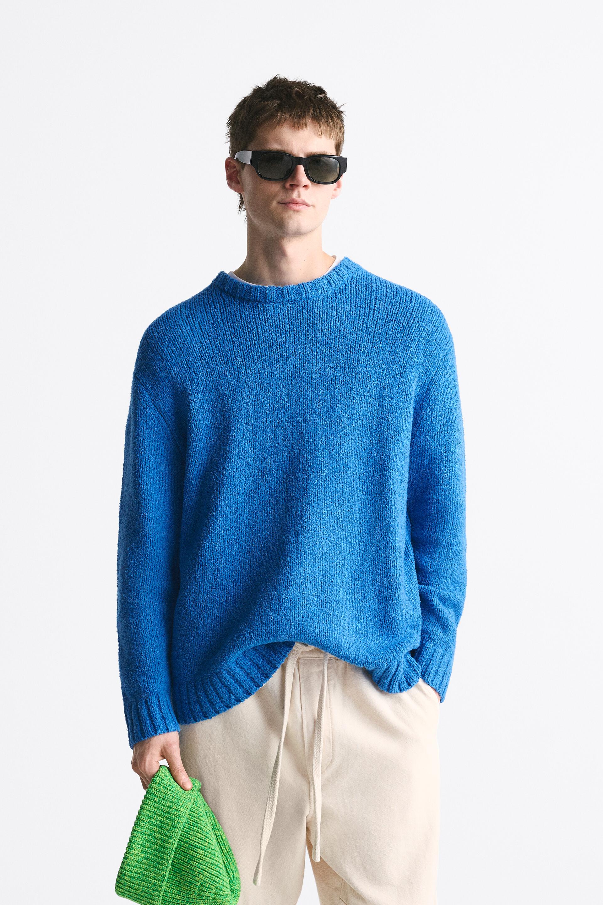 

Джемпер мужской ZARA 05536401 голубой L (доставка из-за рубежа), 05536401
