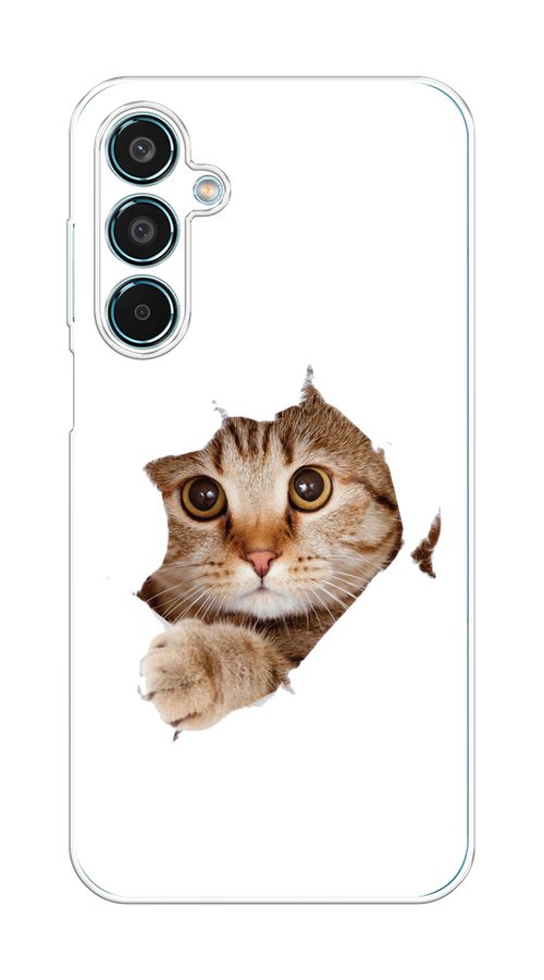 

Чехол на Samsung Galaxy M35 "Кот и бумага", Белый;коричневый, 2110050-1