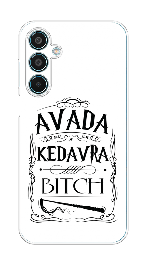 

Чехол на Samsung Galaxy M35 "Avada kedavra bitch", Белый;серый;черный, 2110050-1