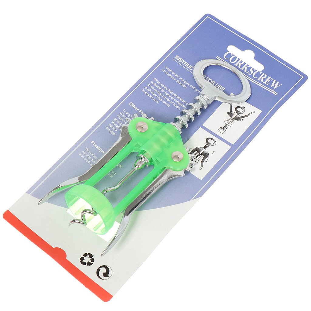 

Штопор металл, пластик, навеска, Y3-1081