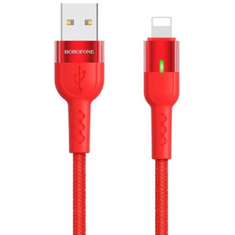 

Кабель lightning - usb BOROFONE BU17 1.2 м красный, BU17