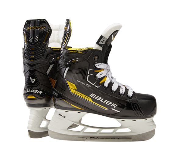 

Коньки хоккейные BAUER SUPREME S22 M4 YTH -13.0 D размер 31,5, Черный, SUPREME S22 M4 YTH