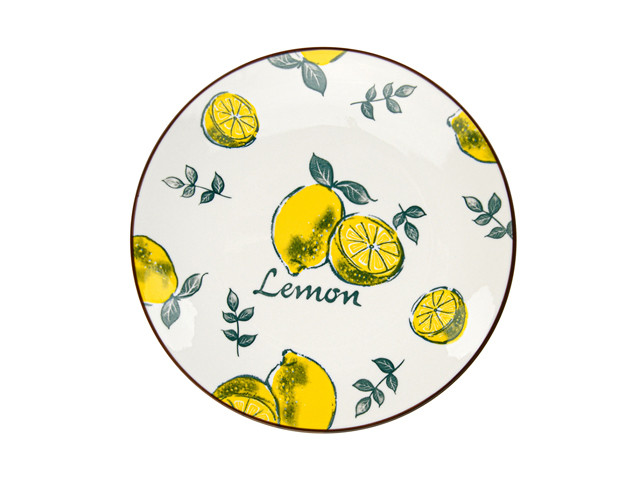 

6045 FISSMAN Тарелка LIMONCELLO 21,5х21,5х2,3см (фарфор)