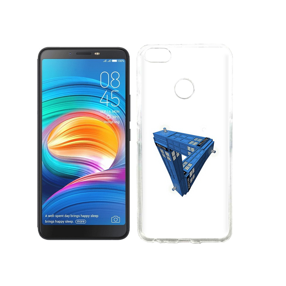 

Чехол MyPads Tocco для Tecno Camon X головолока абстракция, Прозрачный, Tocco