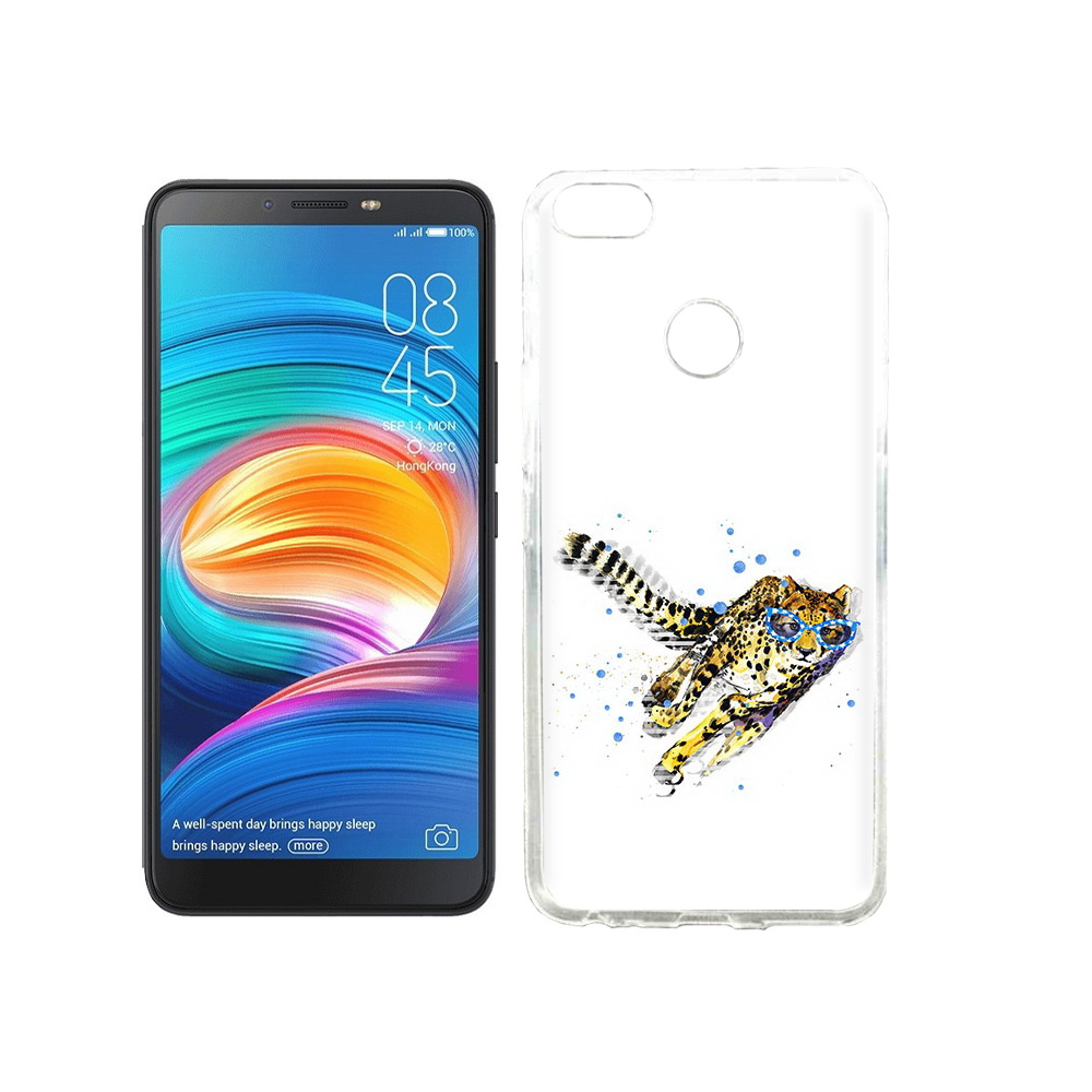 

Чехол MyPads Tocco для Tecno Camon X гепард в очках, Прозрачный, Tocco