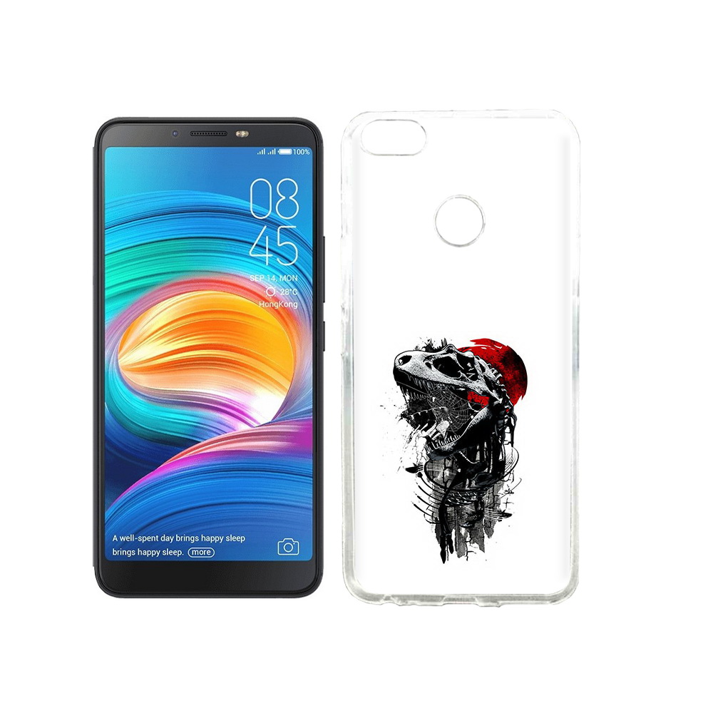 

Чехол MyPads Tocco для Tecno Camon X вымерший динозавр, Прозрачный, Tocco