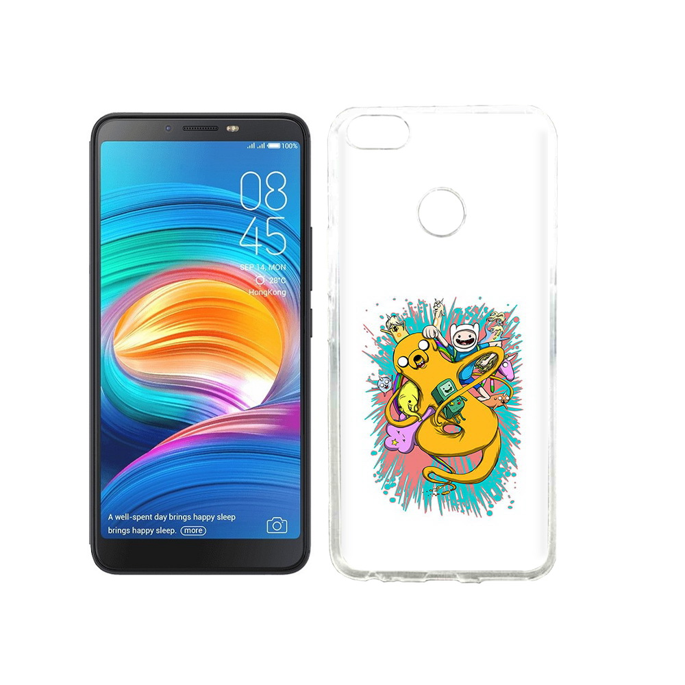 

Чехол MyPads Tocco для Tecno Camon X время приключений рисунок, Прозрачный, Tocco