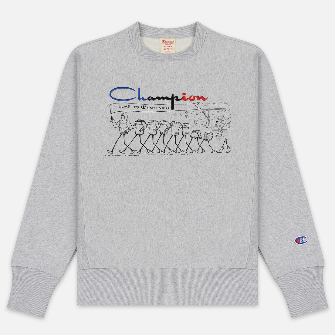 

Свитшот Champion для мужчин, светло-серый, S, 213142, 213142