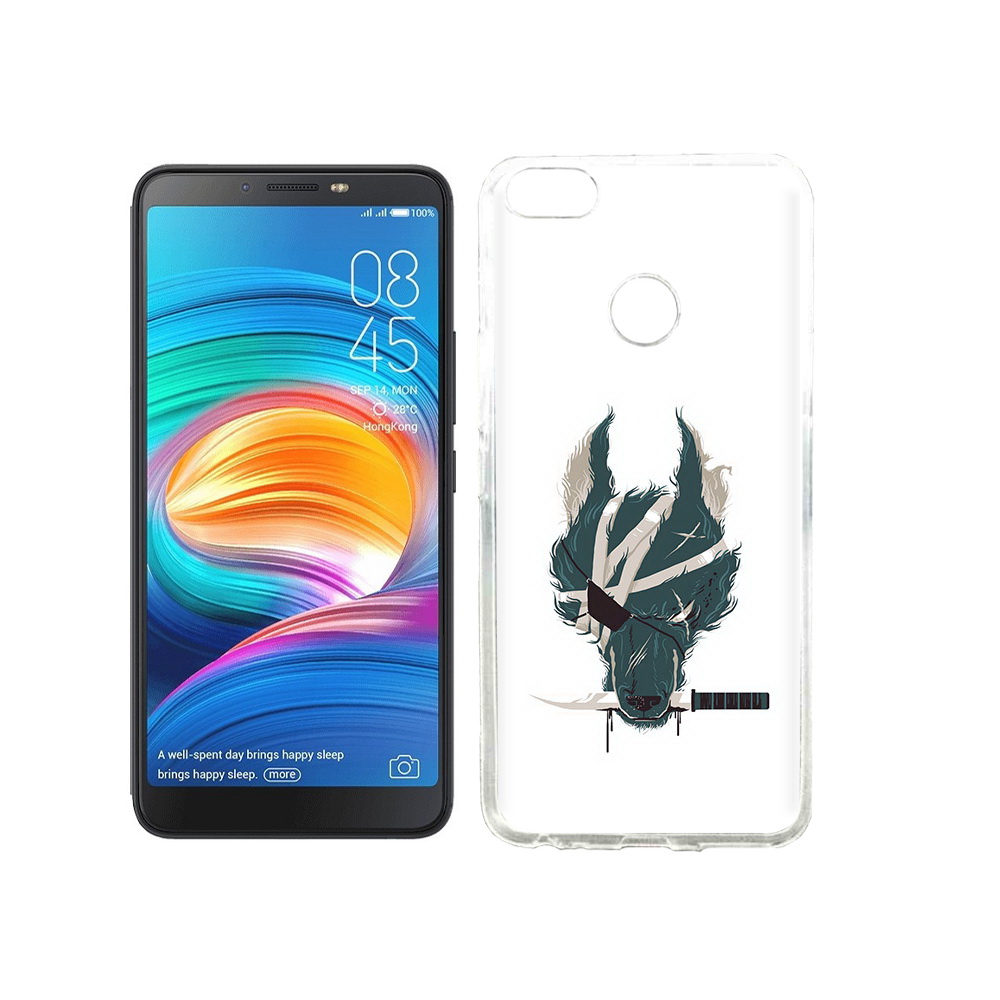 

Чехол MyPads Tocco для Tecno Camon X волк-разбойник, Прозрачный, Tocco
