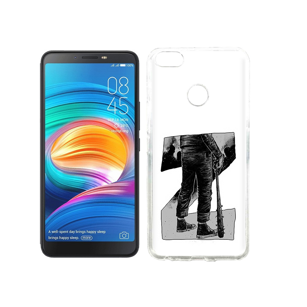 

Чехол MyPads Tocco для Tecno Camon X воин черно белый, Tocco