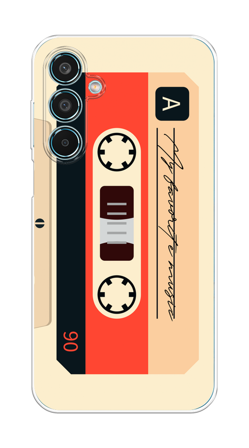 

Чехол на Samsung Galaxy M35 "Бежевая кассета", Черный;красный;бежевый, 2110050-1