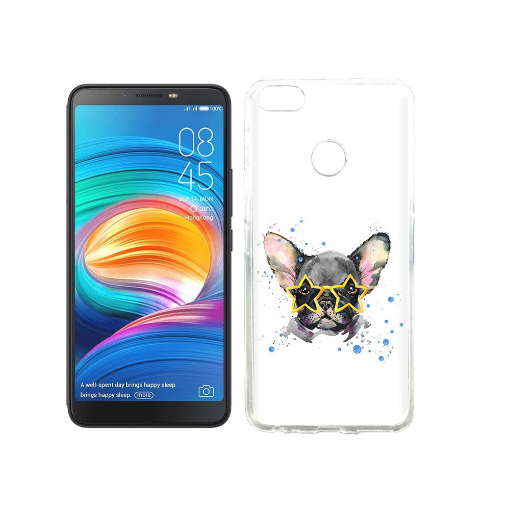

Чехол MyPads Tocco для Tecno Camon X буля в очках, Прозрачный, Tocco
