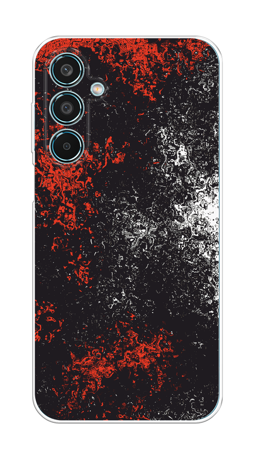 

Чехол на Samsung Galaxy M35 "Монотипия", Красный;черный;белый, 2110050-1