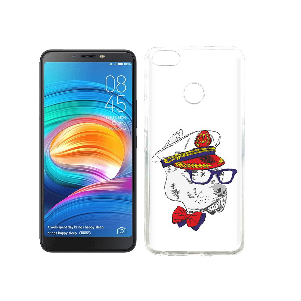 

Чехол MyPads Tocco для Tecno Camon X бульдог, Прозрачный, Tocco