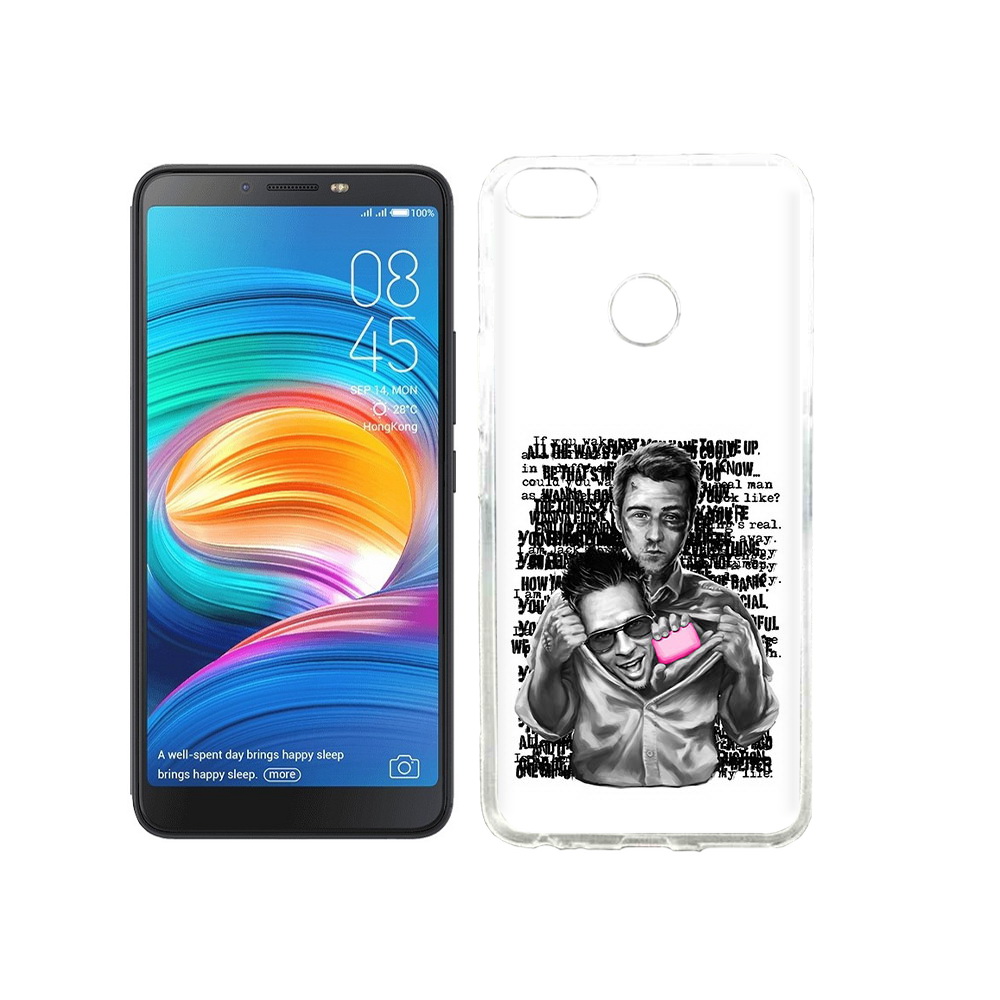 

Чехол MyPads Tocco для Tecno Camon X бойцовский клуб, Прозрачный, Tocco