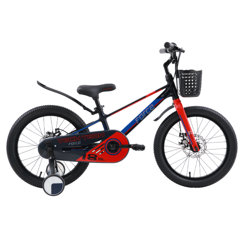 Детский велосипед Tech Team Forca черный/красный магниевый сплав NN012545