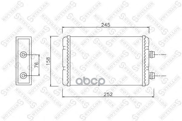 

10-35118-Sx_Радиатор Печки Fiat Punto/Doblo/Idea All 99> Stellox 1035118Sx