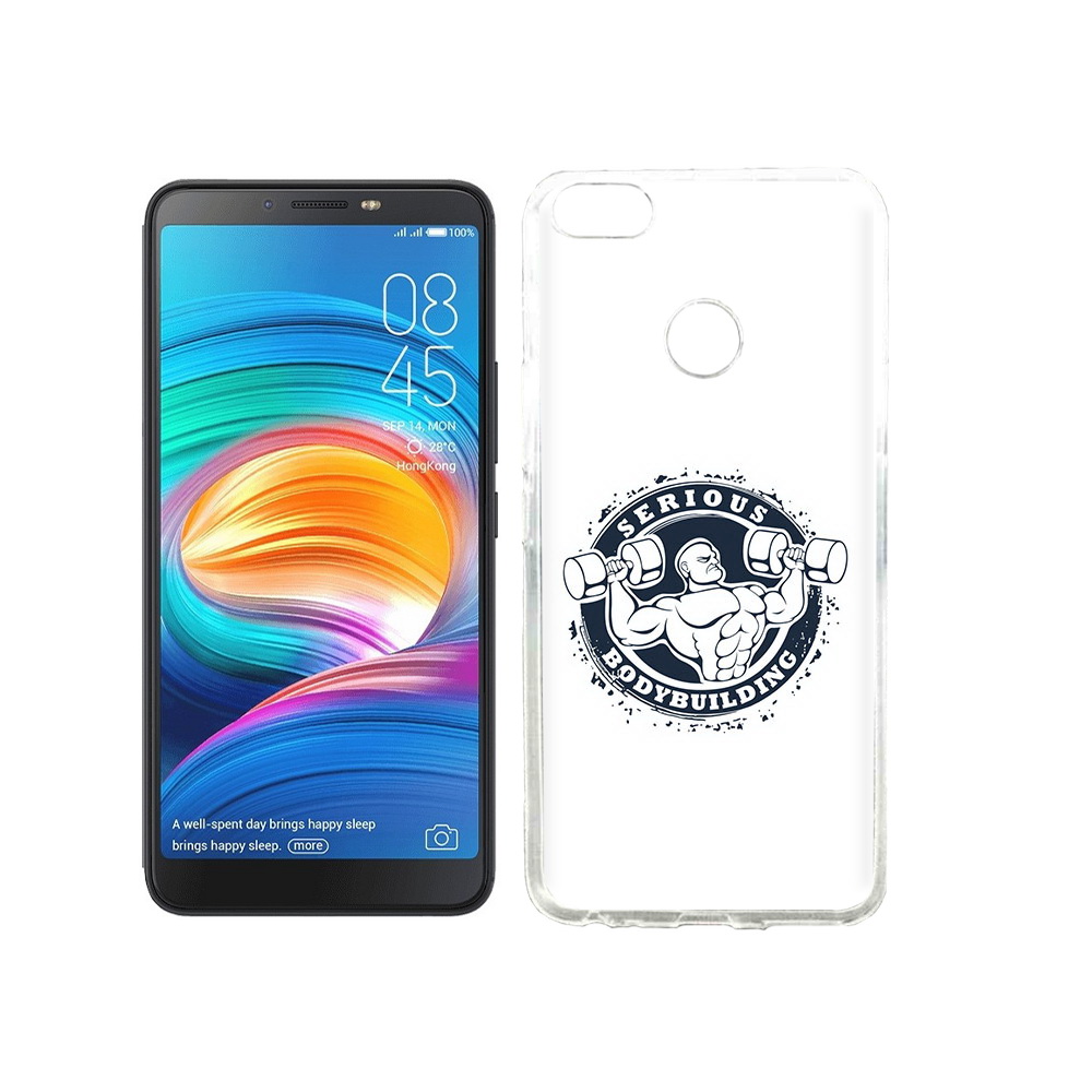 

Чехол MyPads Tocco для Tecno Camon X бодибилдинг воля к победе, Прозрачный, Tocco