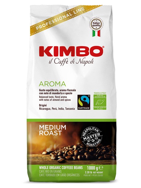 Кофе в зернах Kimbo Aroma Organic, 1 кг