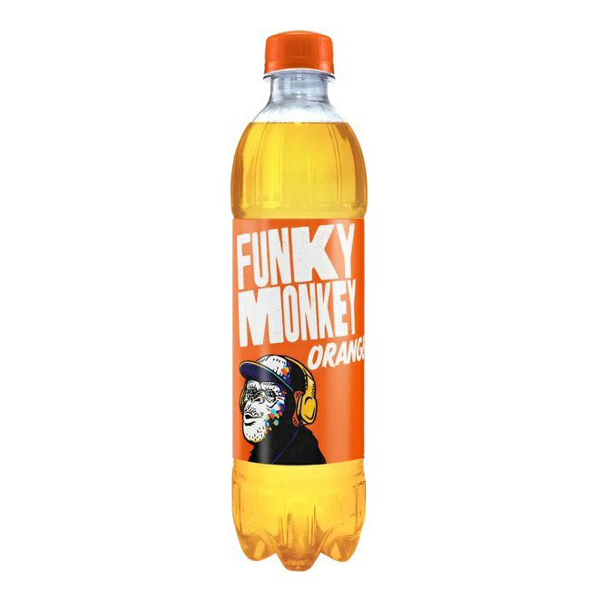 

Газированный напиток Funky Monkey orange сильногазированный 0,5 л