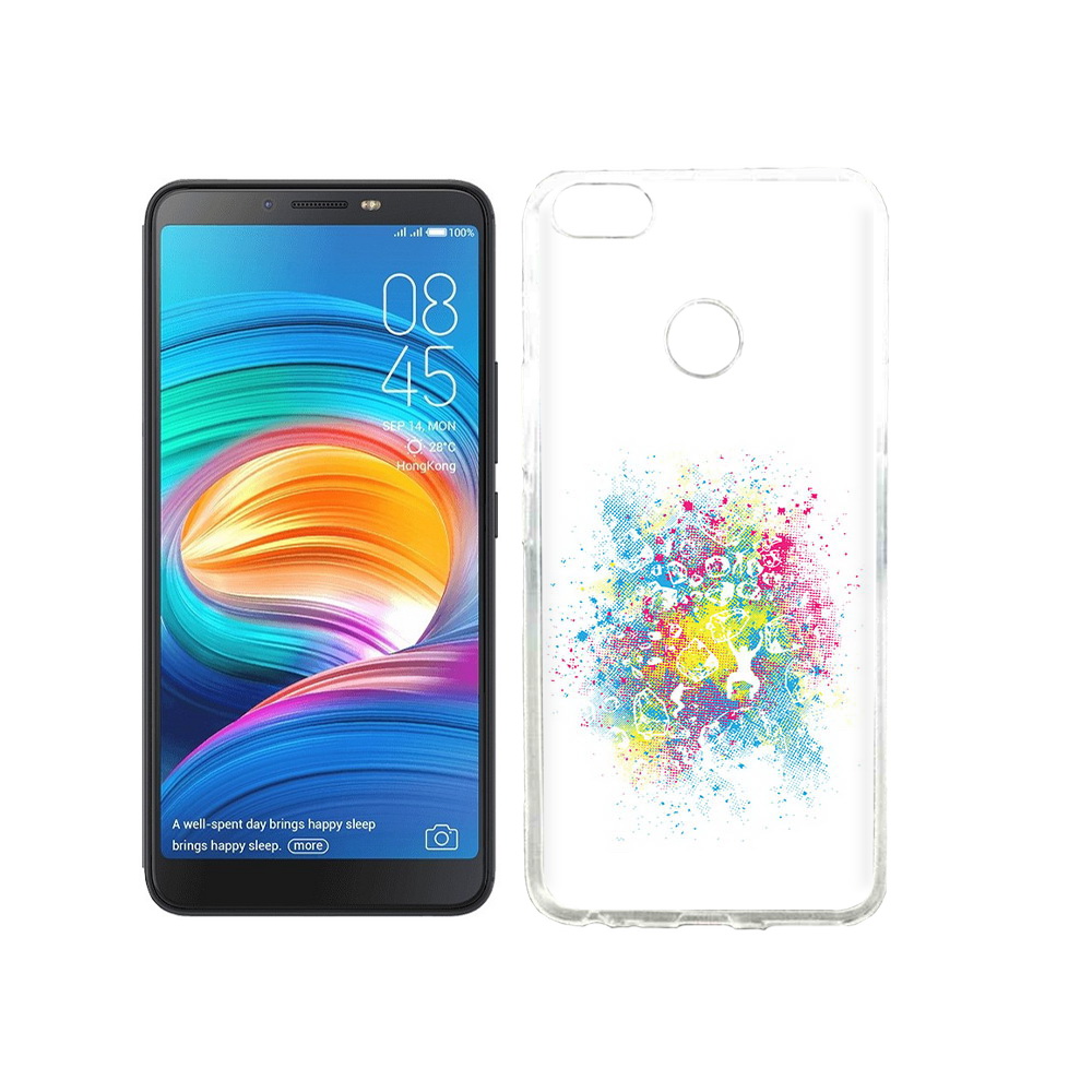 

Чехол MyPads Tocco для Tecno Camon X акварель абстракция, Прозрачный, Tocco