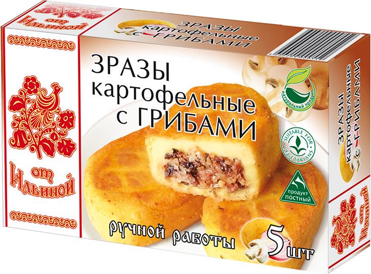 Зразы Продукты от Ильиной  картофельные, с грибами, 500 г