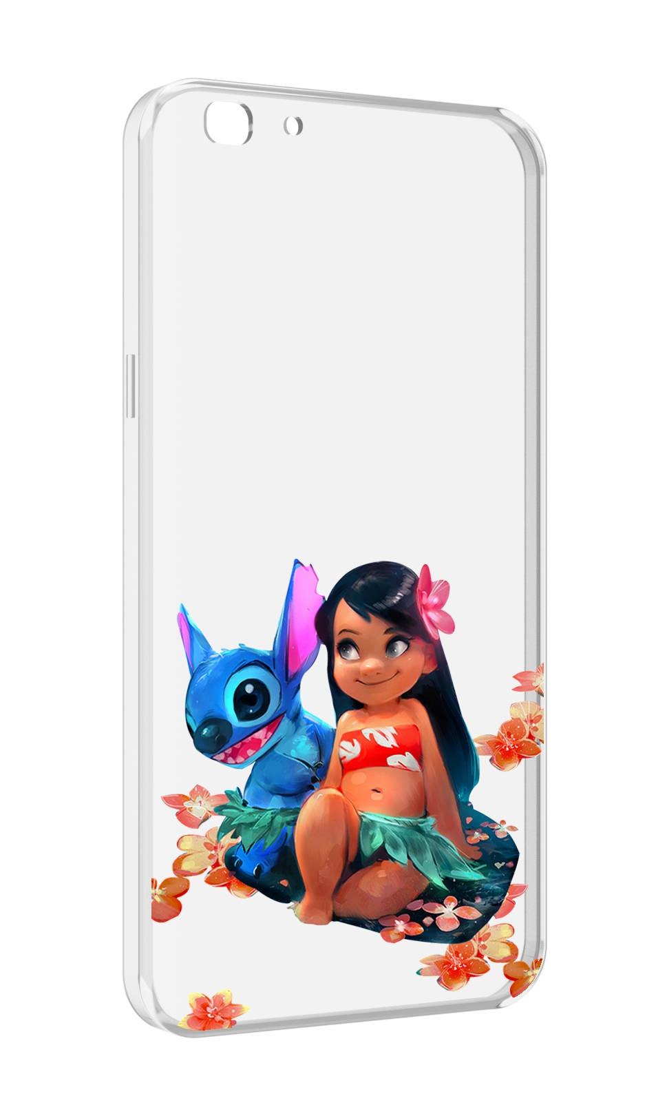 

Чехол MyPads лила-и-стич детский для Oppo A77/F3 (2017 год), Прозрачный, Tocco