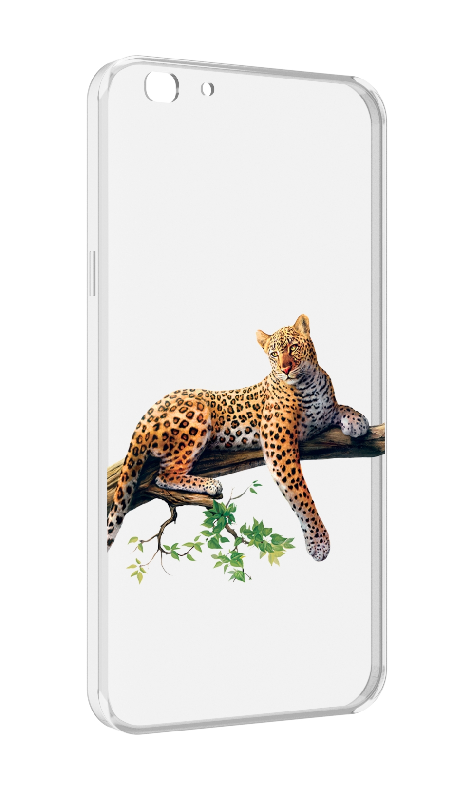 

Чехол MyPads леопард-на-дереве детский для Oppo A77/F3 (2017 год), Прозрачный, Tocco