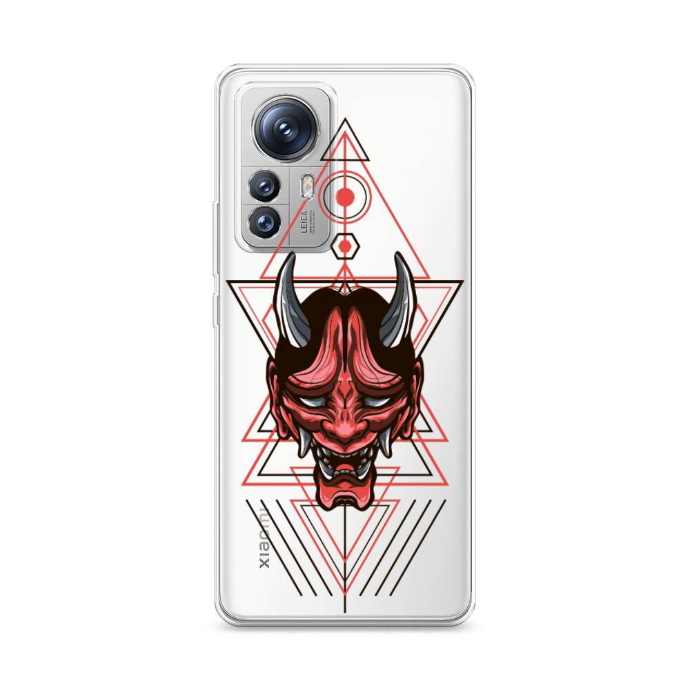 

Чехол на Xiaomi 12S Pro "Hanya Oni mask", Серый;красный;черный, 316150-4