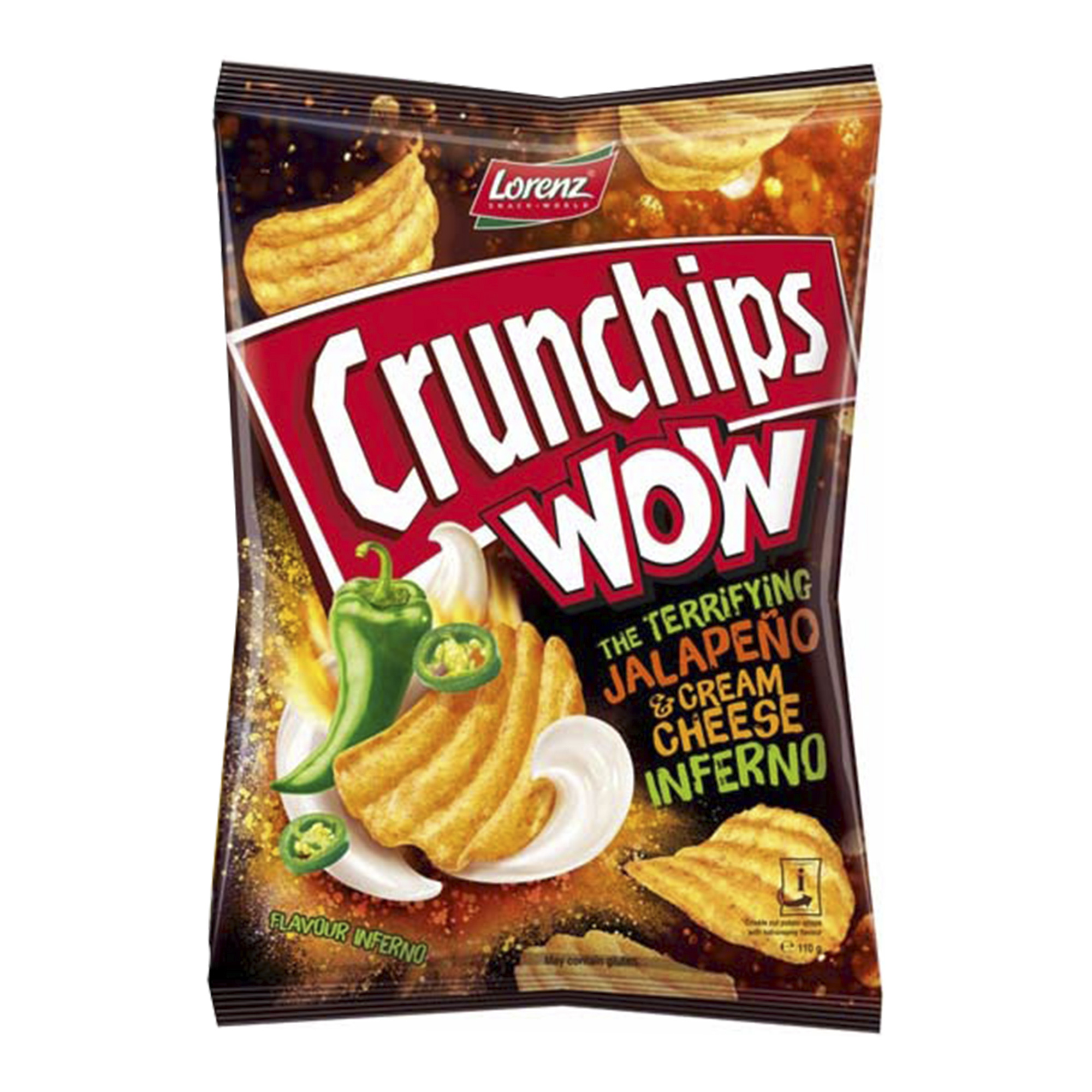 

Чипсы Crunchips Wow Халапеньо-сыр 110 г