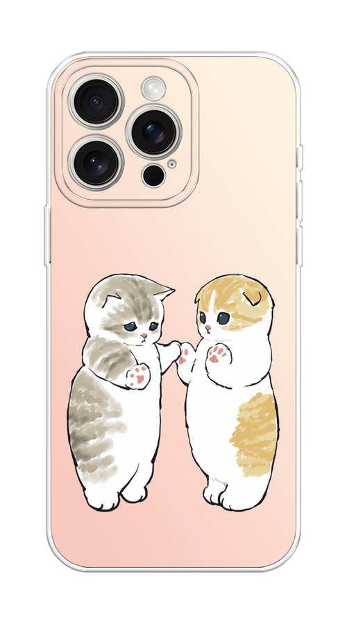 

Чехол на Apple iPhone 15 Pro Max "Пухлые котики", Розовый;бежевый;серый, 15850-1