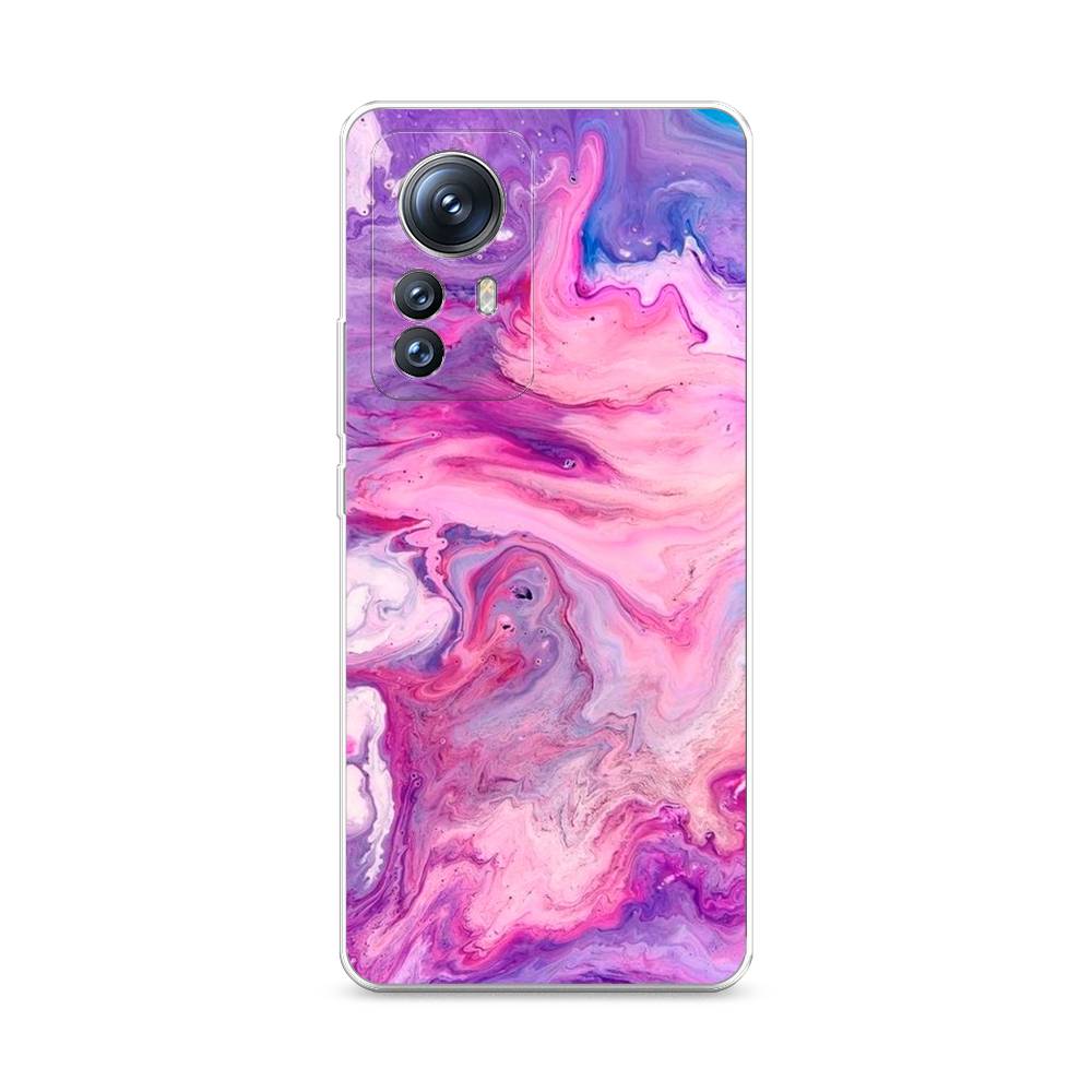 

Чехол на Xiaomi 12S Pro "Нежно-розовая абстракция", Розовый, 316150-3